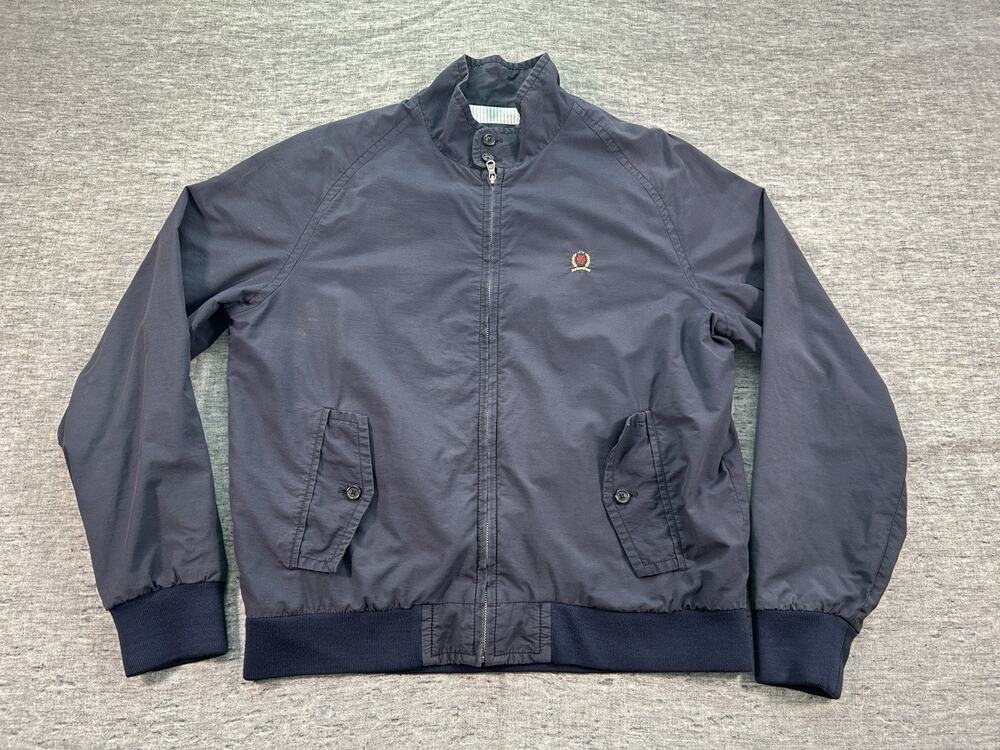 Tommy Hilfiger Heritage Jacket Mens Medium Navy Blue Tailored Fit Preppy